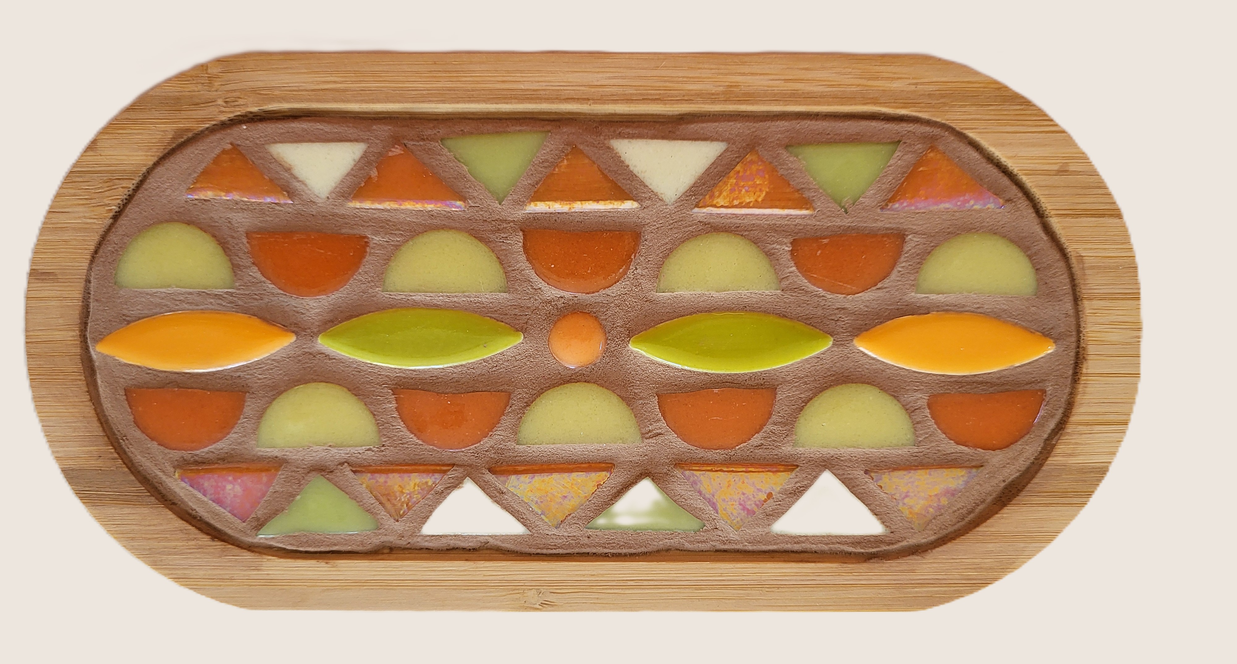 mini plateau orange et vert
